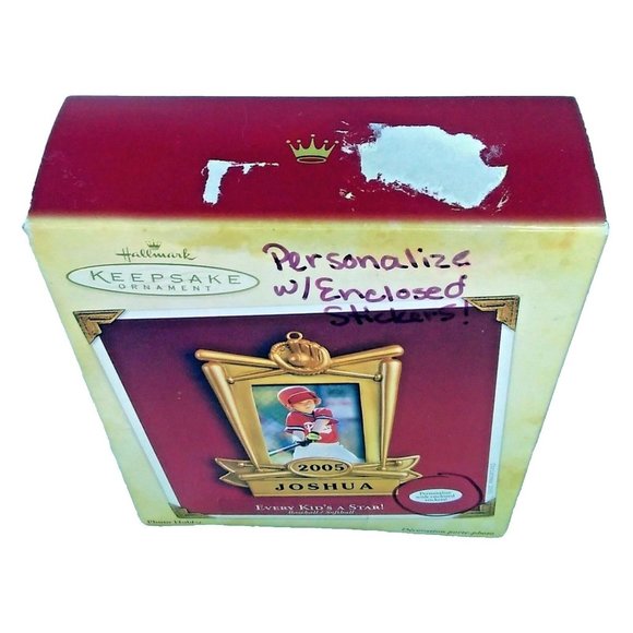 Hallmark Keepsake Ornament Every Kid's a Star! Baseball Photo Holder Ornament - Picture 7 of 8